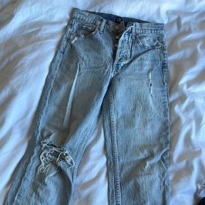 Gap cheeky straight light wash ankle jeans